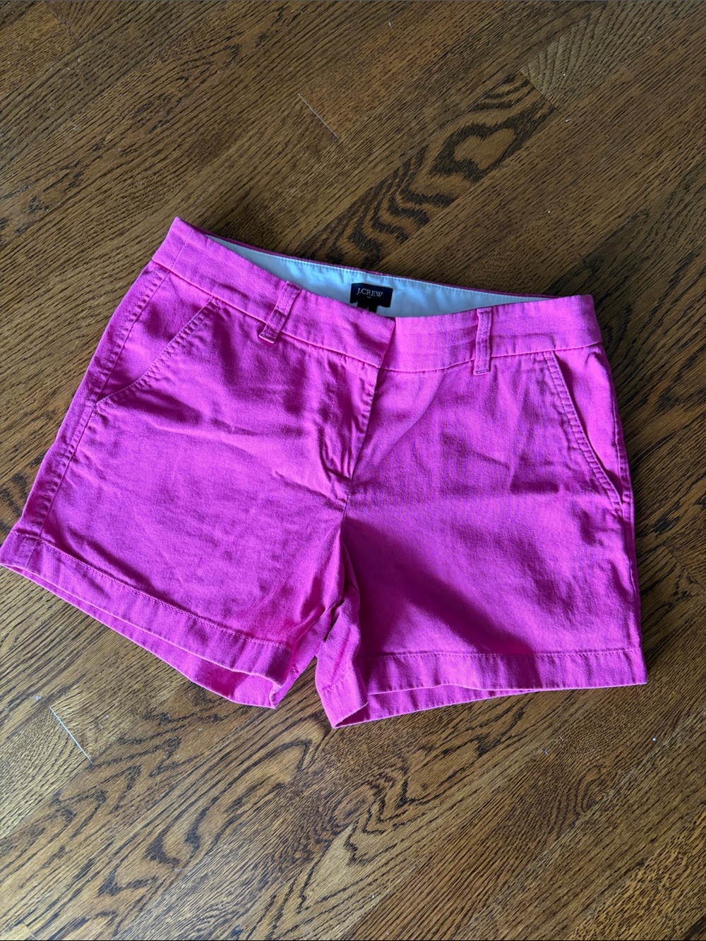 J. Crew Hot Pink Cotton Bermuda Shorts
